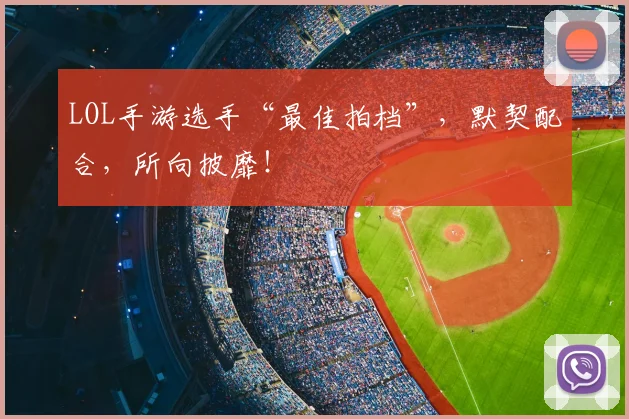 LOL手游选手“最佳拍档”,默契配合,所向披靡!